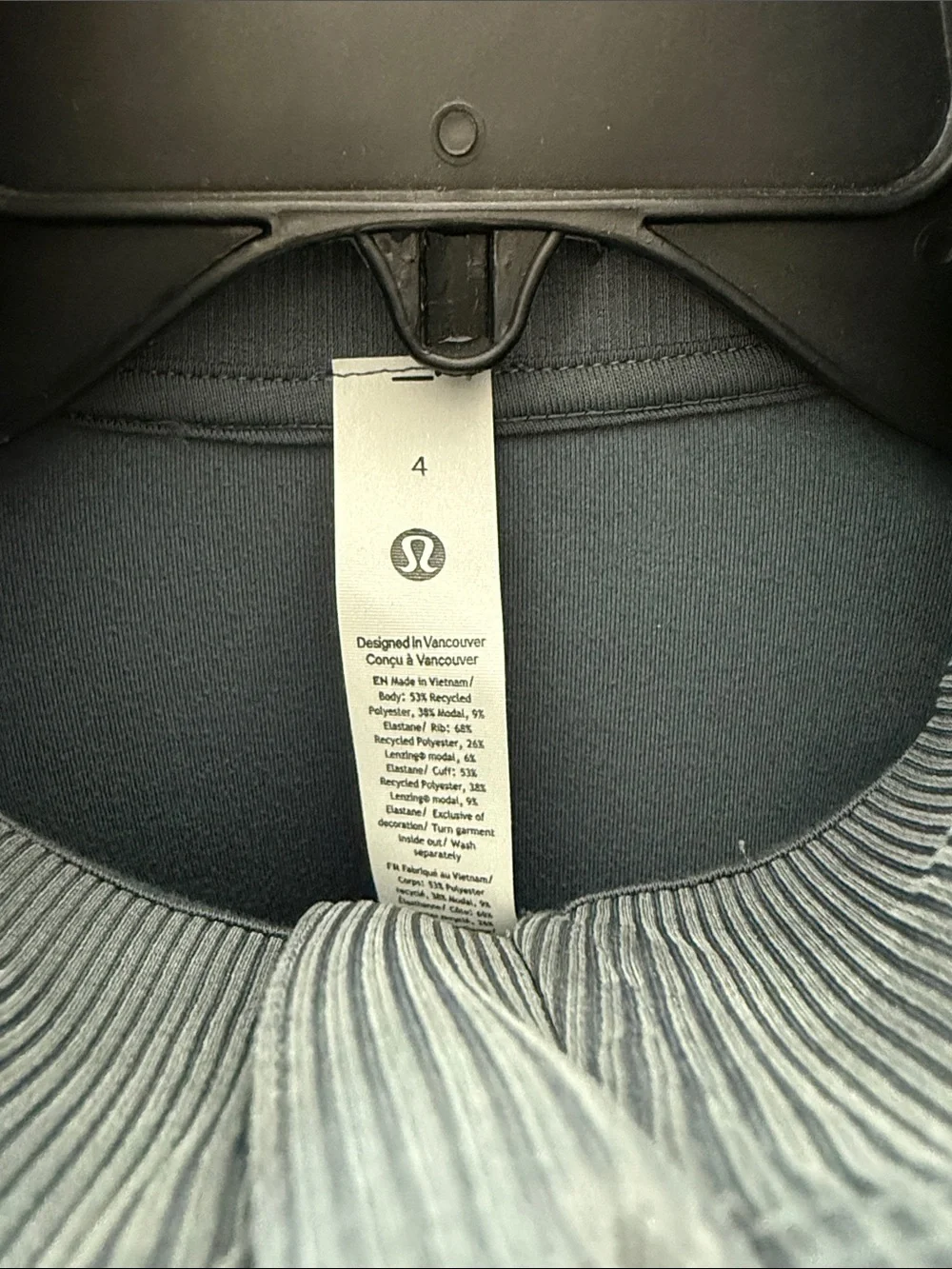 lululemon athletica Cropped Half-Zip Funnel Neck Pullover - Slate Gray